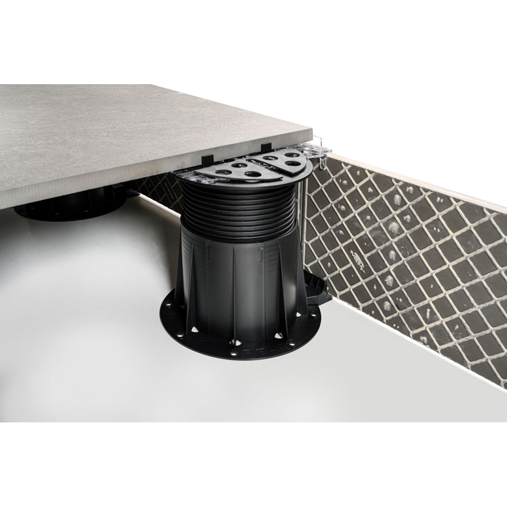 Sockelfäste Tebo PB-End Plast